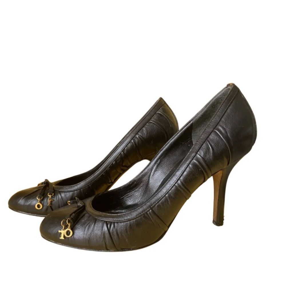 Dior Black Leather Women's Heels